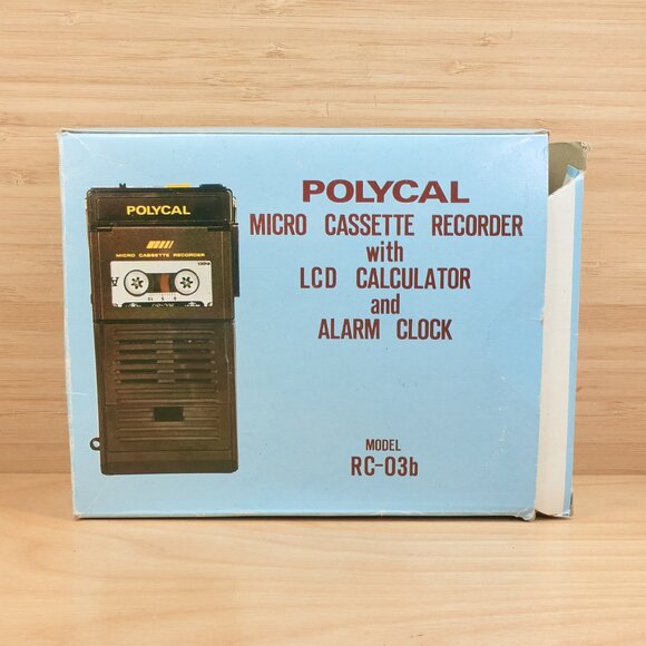 Polycal RC-03b Recorder / Calculator / Alarm Clock / Vintage Japan - Picture 1 of 8